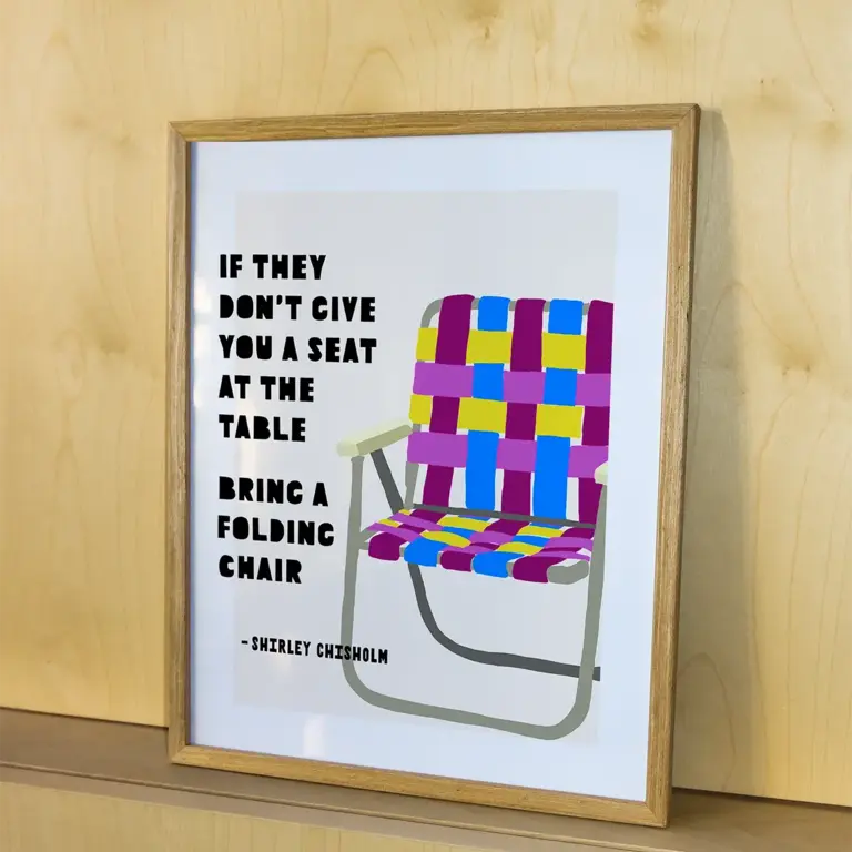 Love Rain Press Love Rain Bring A Chair 8x10 Print