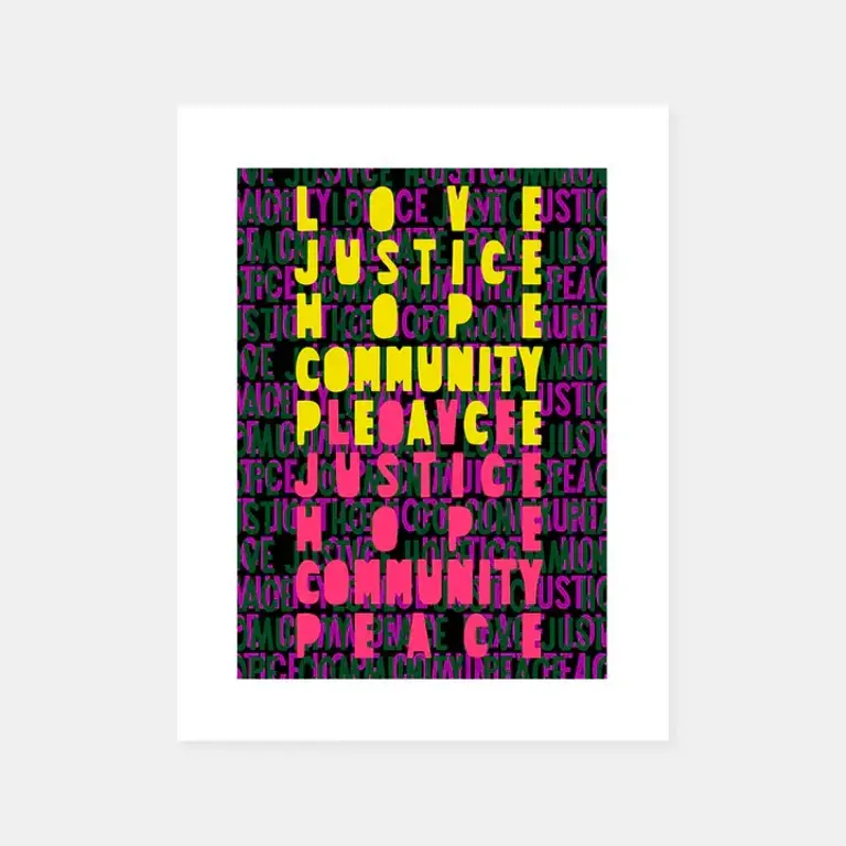 Love Rain Press Love Rain Love In Community 8x10 Print