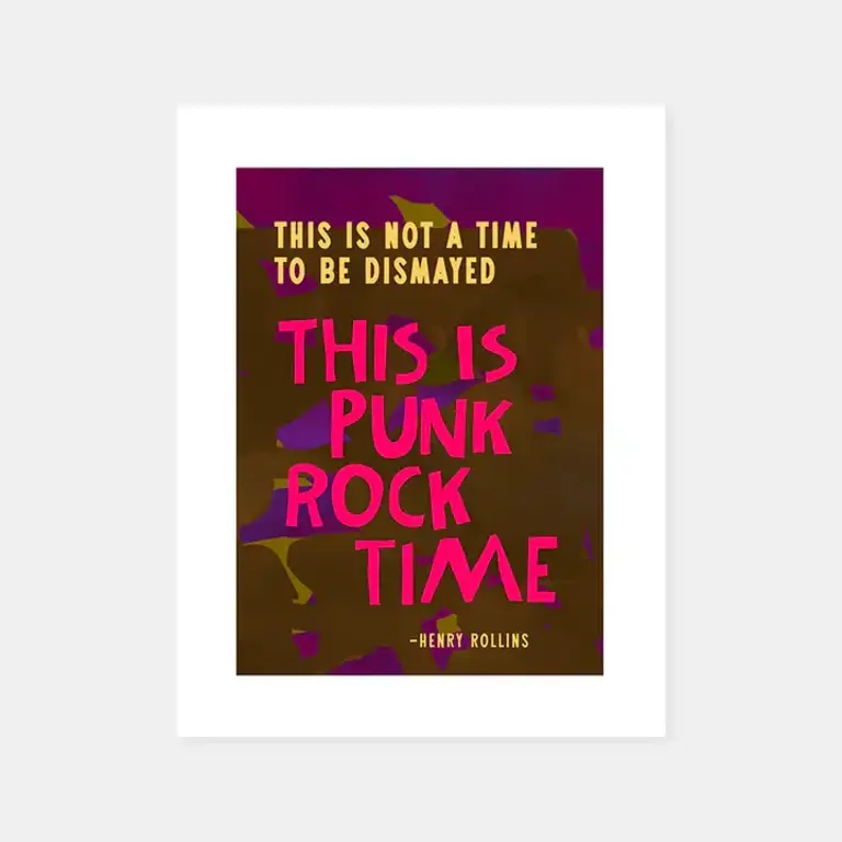 Love Rain Press Love Rain Punk Rock Time (Rollins) 8x10 Print