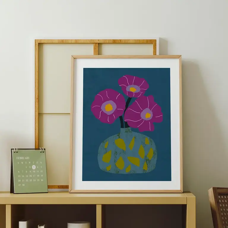 Love Rain Press Love Rain Flowers on Scantlings Row 8x10 Print