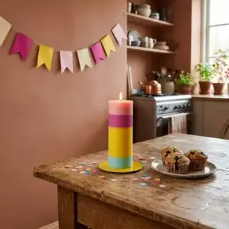 Not The Girl NTG Birthday Pillar Candle