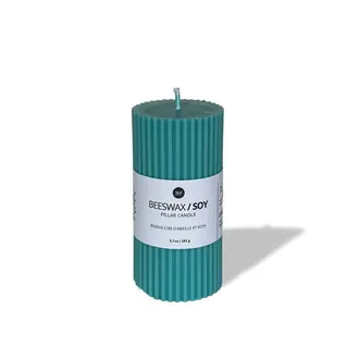 Ebb & Flow E&F Beeswax Soy Pillar Candle - Sky Blue Ebb & Flow E&F Beeswax Soy Pillar Candle - Sky Blue