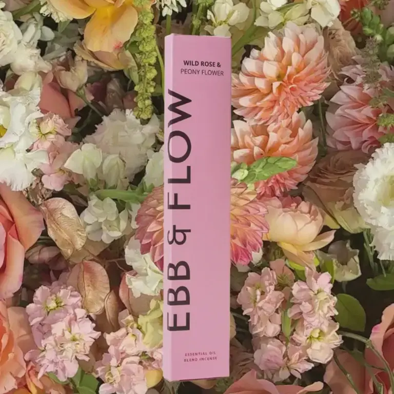 Ebb & Flow E&F Essential Oil Incense - Wild Rose & Peony