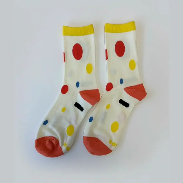 KNDZ KNDZ Graphic Cotton Socks Dot Dash