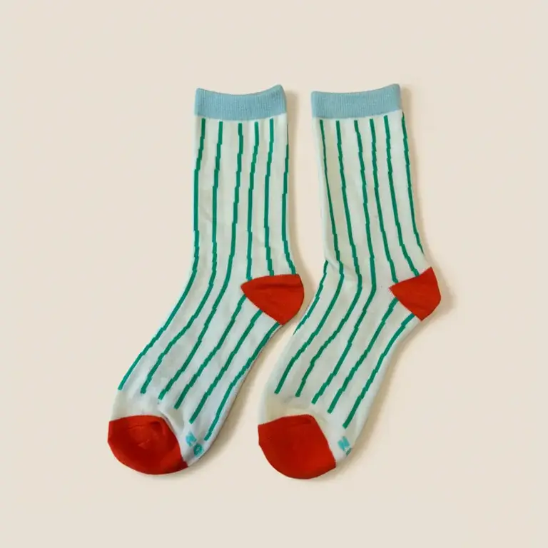 KNDZ KNDZ Graphic Cotton Socks Happy Pin