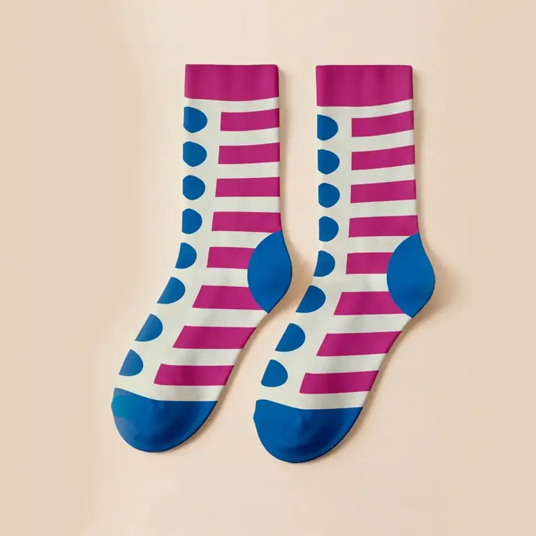 KNDZ KNDZ Graphic Cotton Socks Joy Code