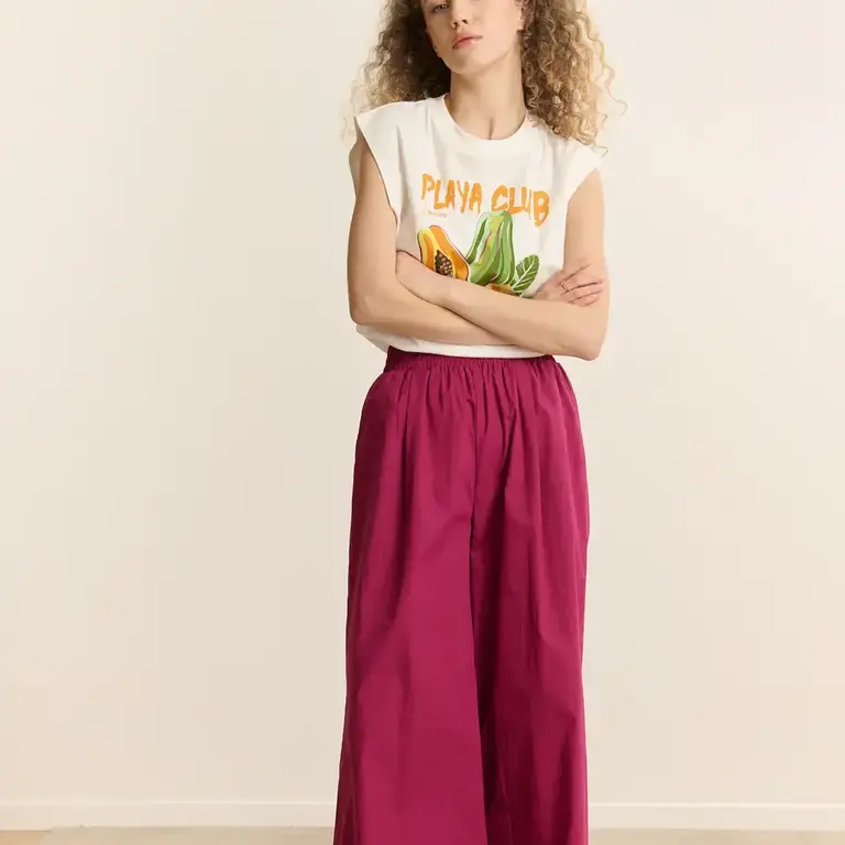 Garance Garance Wide Leg Cotton Pant
