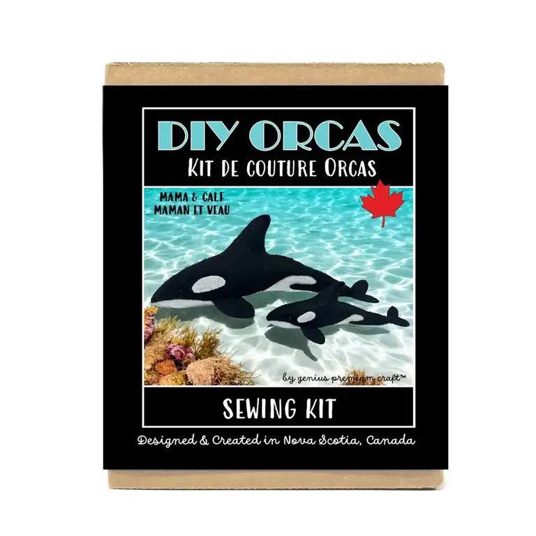 Genius Craft Genius Craft Felt Sewing Kit Orca and Calf