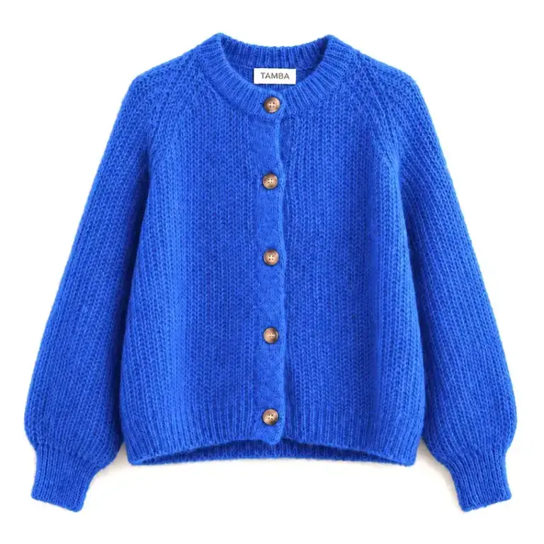 Tamba Tamba Mohair Blend Cardigan Cobalt (O/S)