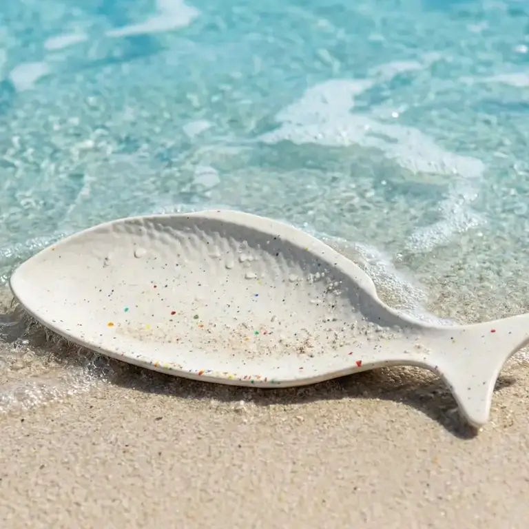 EBH EBH New Party Stoneware Fish Platter White (40x14cm)