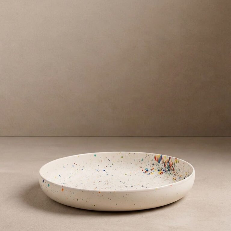 Egg Back Home EBH New Party Stoneware Low Pasta Bowl 23cm