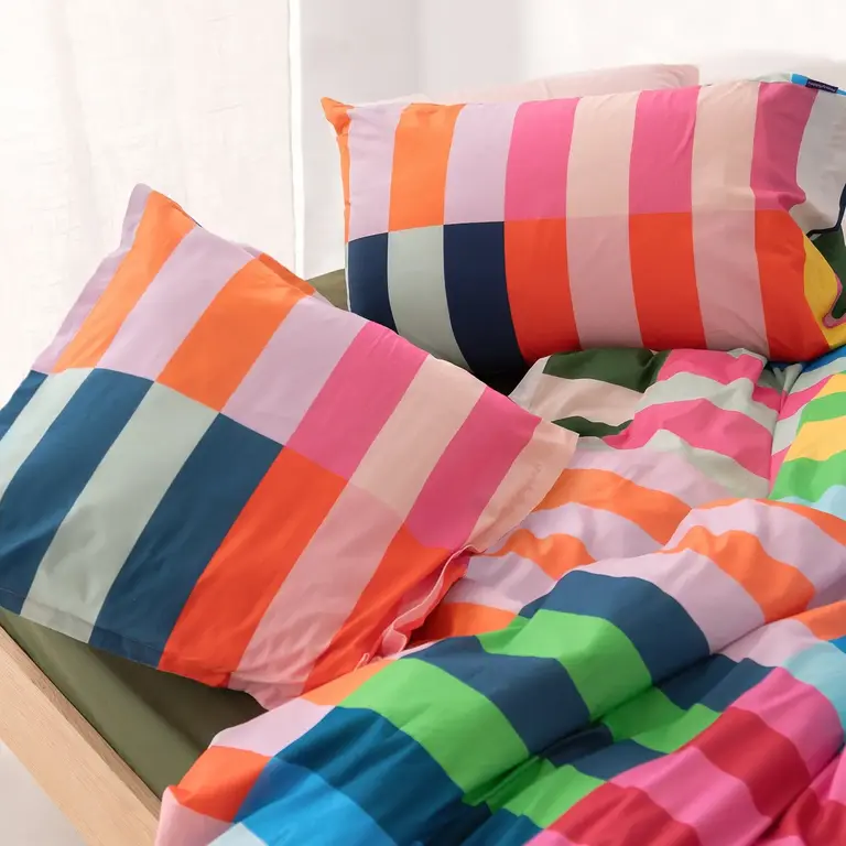 Happy Friday Happy Friday Cotton Pillowcase (50x75cm) S/2 - Colour Pop
