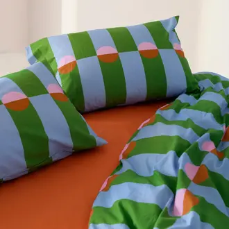 Happy Friday Happy Friday Cotton Pillowcase (50x75cm) S/2 - Boogie