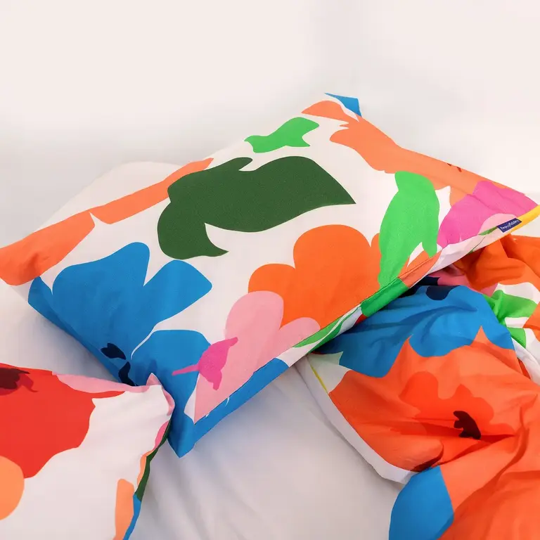 Happy Friday Happy Friday Cotton Pillowcase (50x75cm) S/2 - Bloom Play
