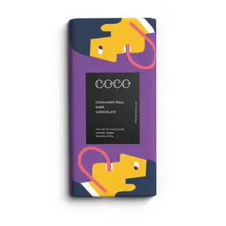 Made Uncommon Coco Cinnamon Roll Dark Chocolate Artisan Bar 80g