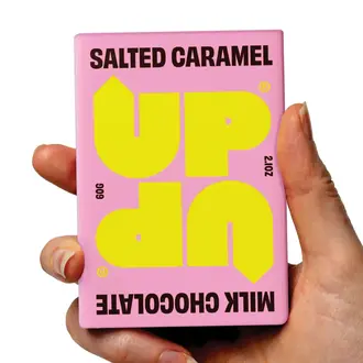Made Uncommon Up-Up Artisan Salted Caramel Milk Chocolate Bar 60g