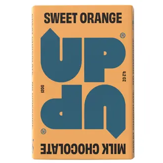 Made Uncommon Up-Up Artisan Sweet Orange Milk Chocolate Bar 120g