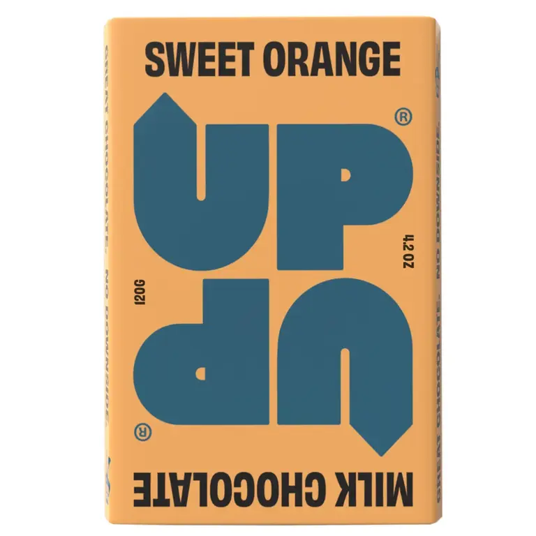 Made Uncommon Up-Up Artisan Sweet Orange Milk Chocolate Bar 120g