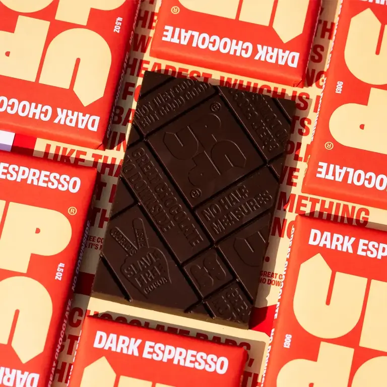 Made Uncommon Up-Up Artisan Dark Espresso Chocolate Bar 120g