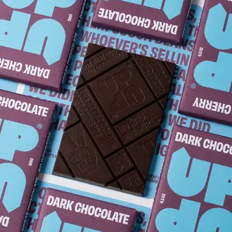 Made Uncommon Up-Up Artisan Dark Cherry Chocolate Bar 120g