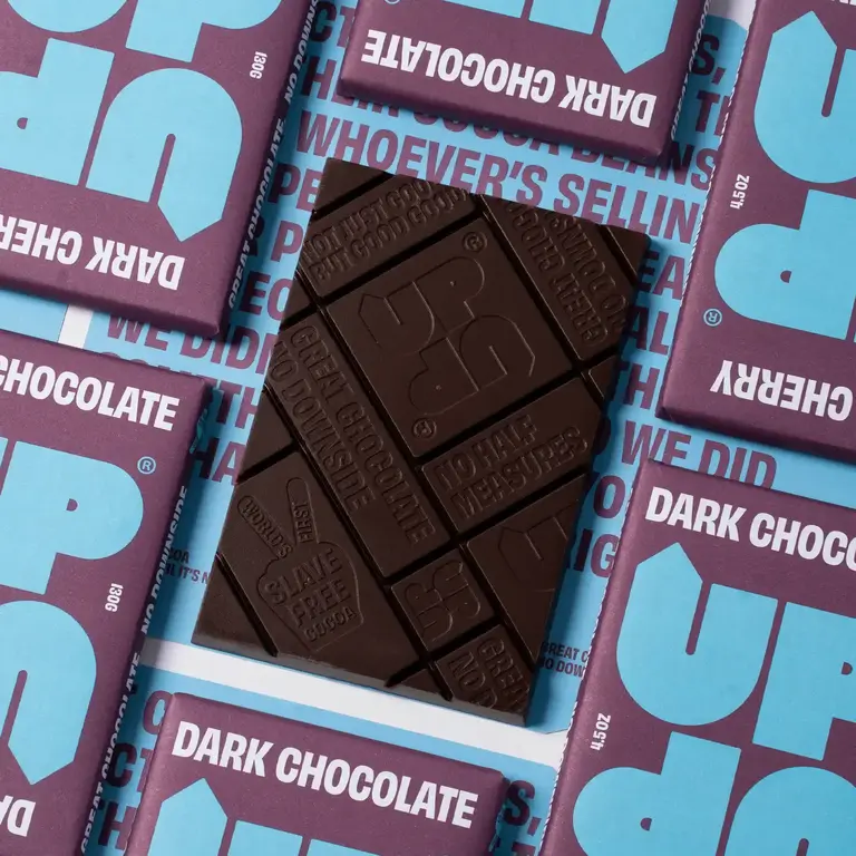 Made Uncommon Up-Up Artisan Dark Cherry Chocolate Bar 120g