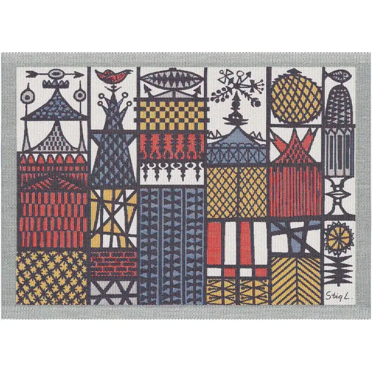 Ekelund Ekelund Stig Lindberg "Stadsdel" Woven Table Mat  35x48