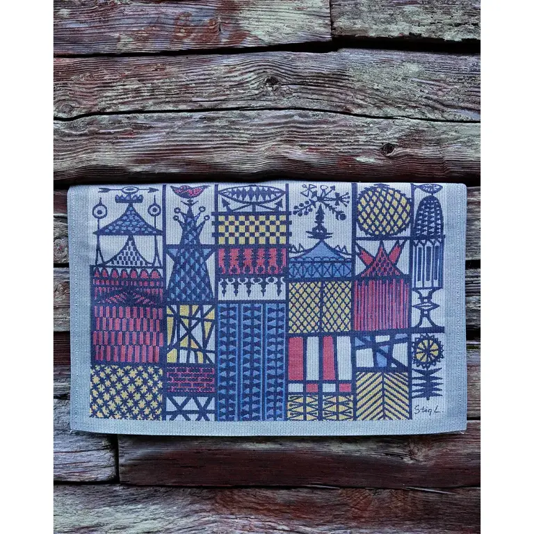 Ekelund Ekelund Stig Lindberg "Stadsdel" Woven Table Mat  35x48
