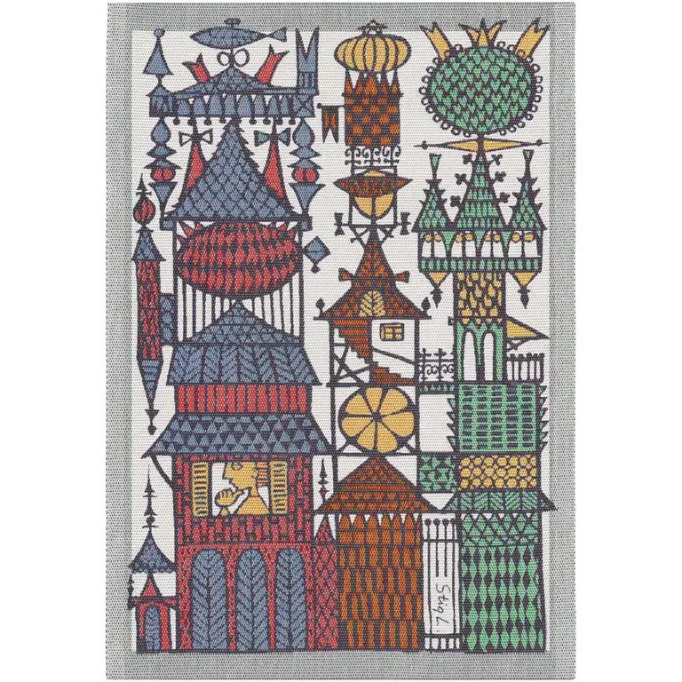 Ekelund Ekelund Stig Lindberg "Stadssaga" Woven Tea Towel  35x50