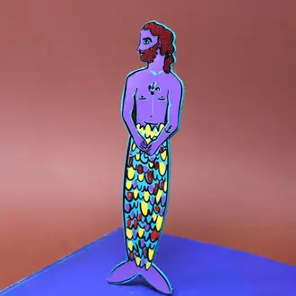 Ark Colour Design Ark Leather Bookmark Merman Turquoise