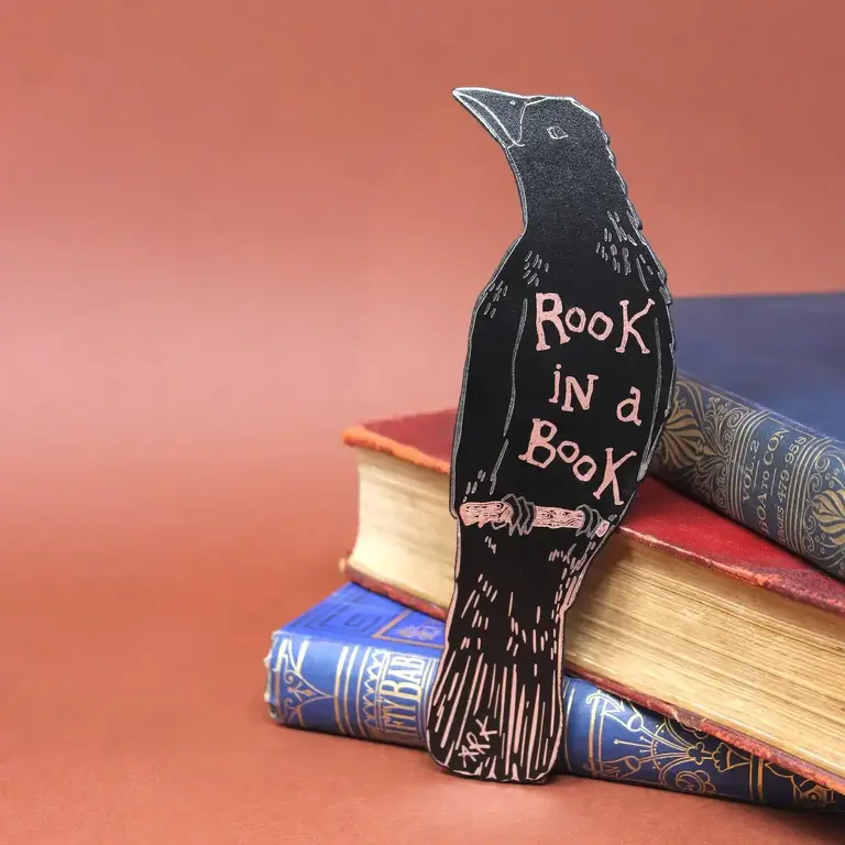 Ark Colour Design Ark Leather Bookmark Rook In A Book