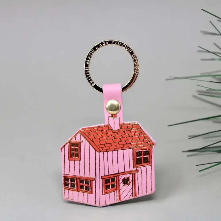 Ark Colour Design Ark Leather Key Fob Cabin Pink