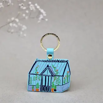 Ark Colour Design Ark Leather Key Fob Greenhouse Turquoise