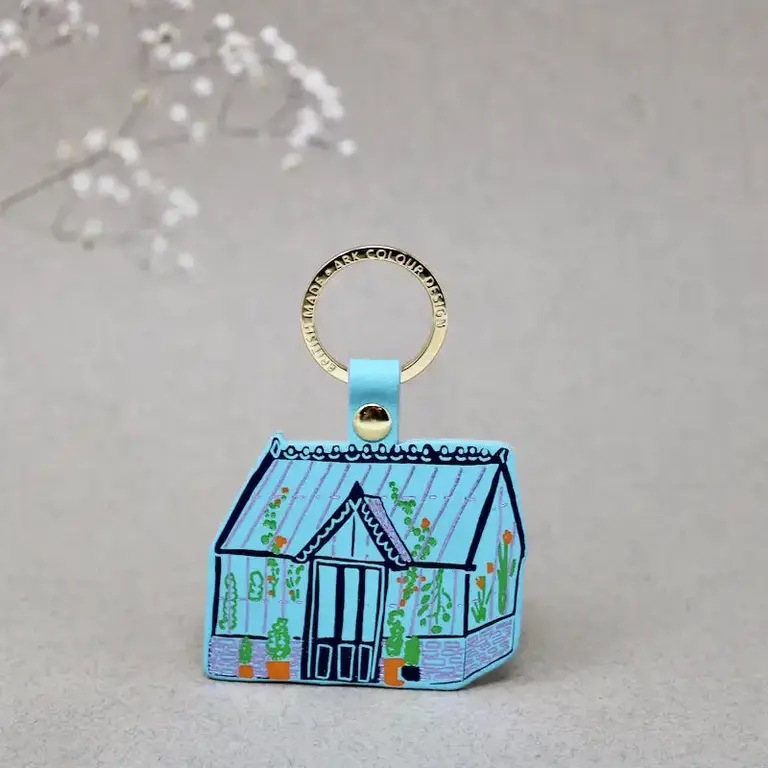 Ark Colour Design Ark Leather Key Fob Greenhouse Turquoise