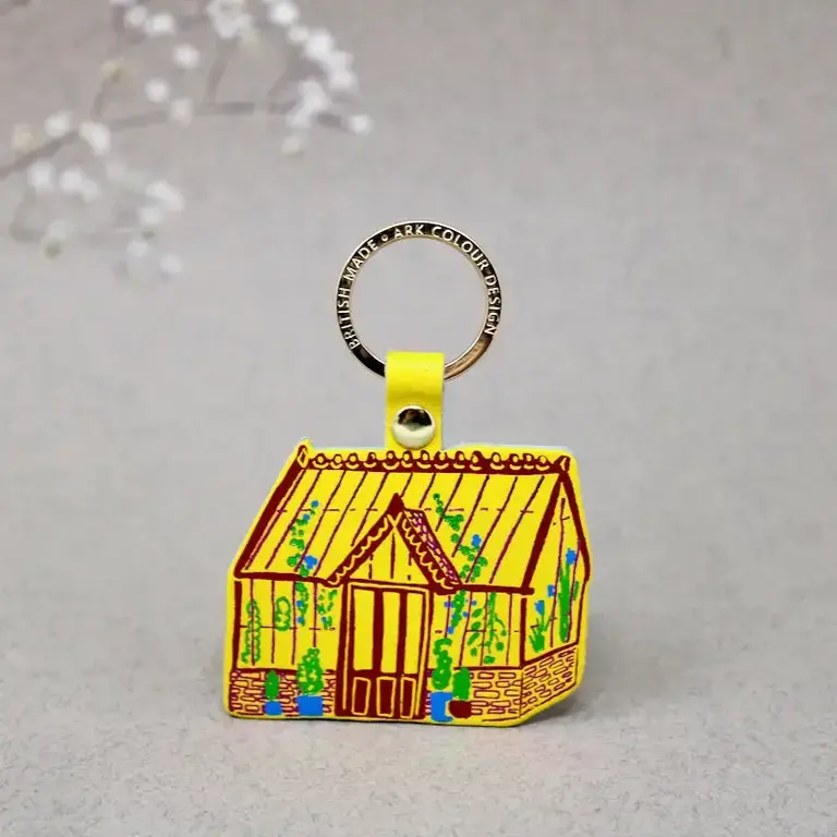 Ark Colour Design Ark Leather Key Fob Greenhouse Yellow