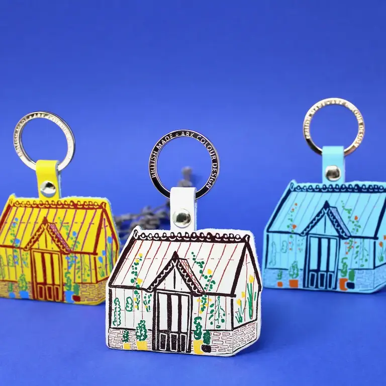 Ark Colour Design Ark Leather Key Fob Greenhouse Yellow