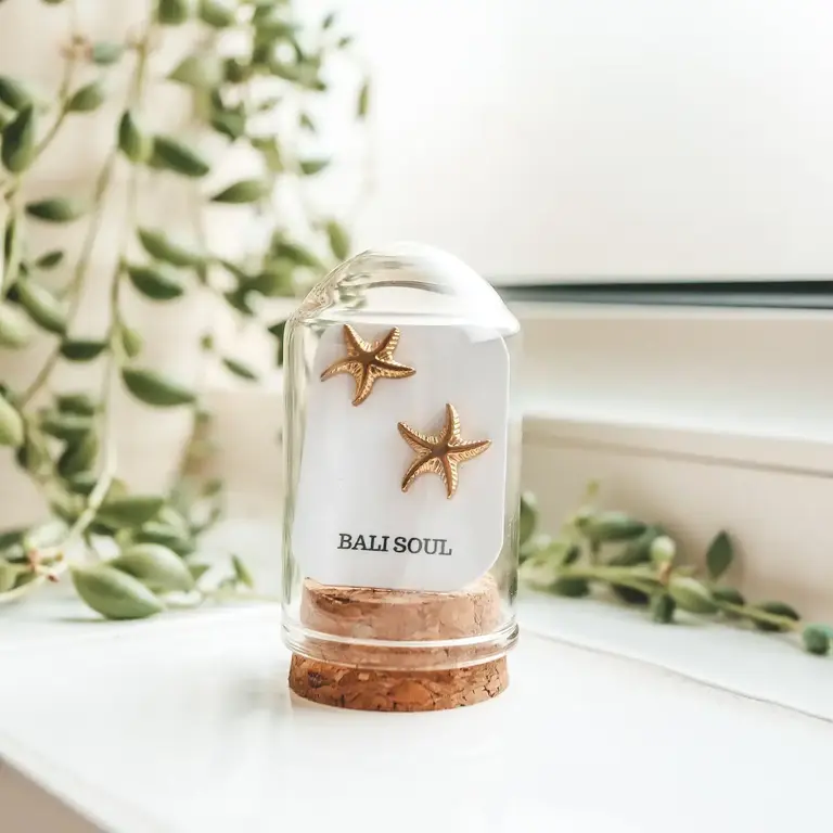Bali Soul Bali Soul Starfish Stud Earrings 18k Plated Gold