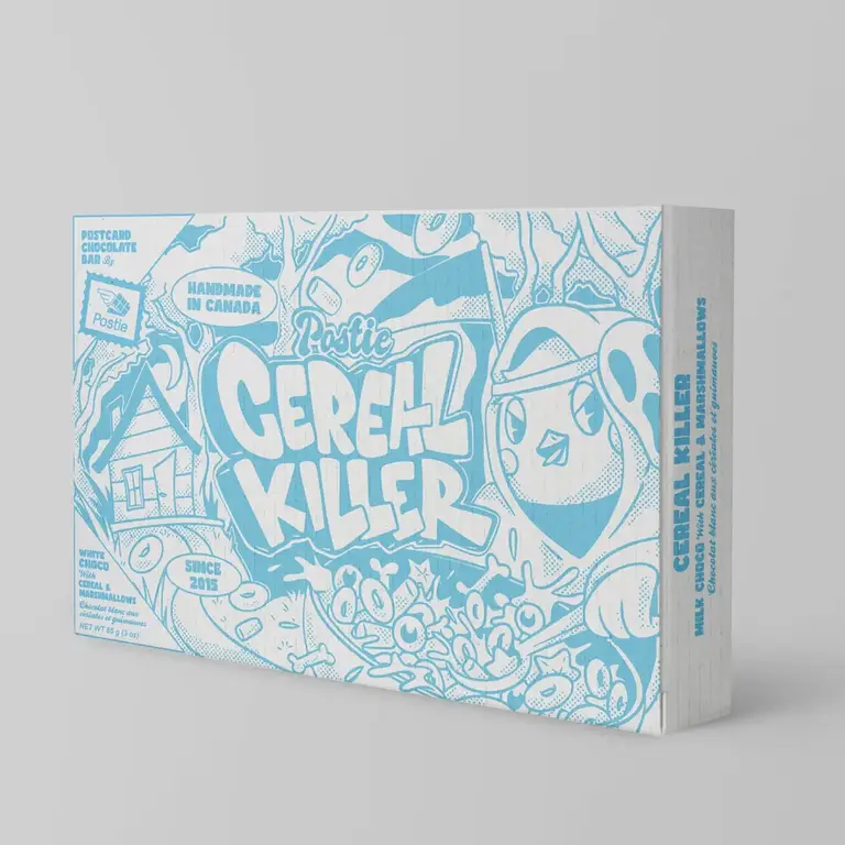 Postie Postie Cereal Killer White Chocolate Postcard Bar