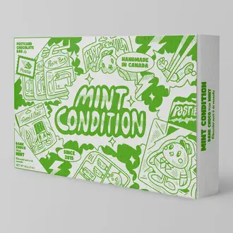 Postie Postie Mint Condition Vegan Dark Chocolate Postcard Bar