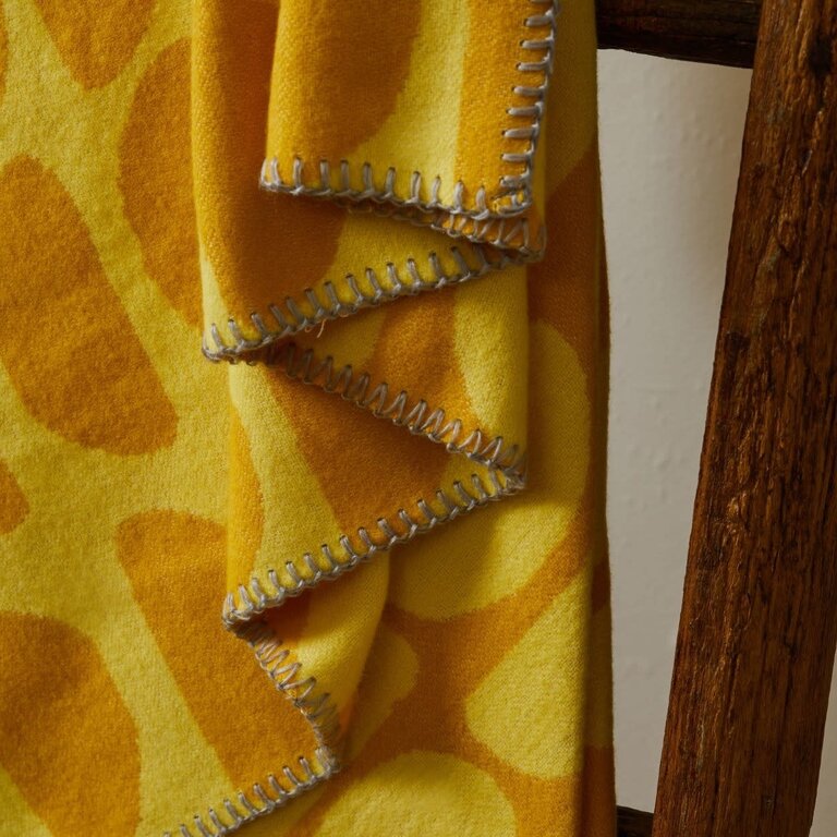 Tweedmill Tweedmill UK Halfmoon Cotton Throw Lemon 140x160