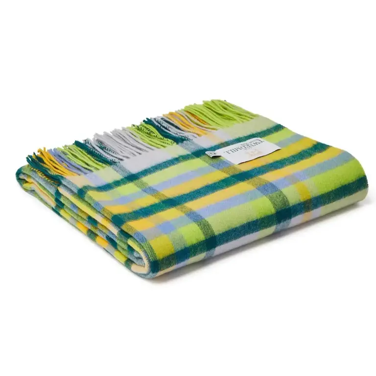 Tweedmill Tweedmill UK Lambswool Bright Check Citrus 140x190