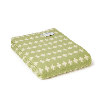 Tweedmill Tweedmill UK Virgin Wool Blanket Cross Fern  140x200