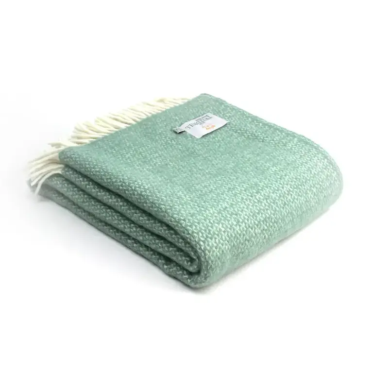 Tweedmill Tweedmill UK Virgin Wool Illusion Throw Sea Green 130x170