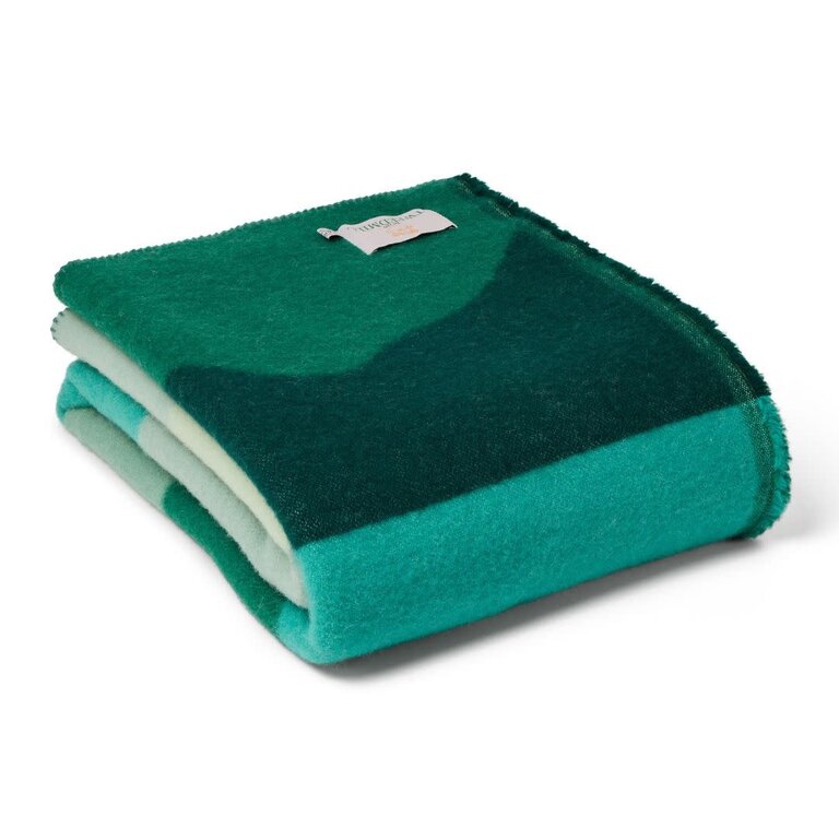 Tweedmill Tweedmill UK Virgin Wool Jacquard Throw Hills Green 130x200