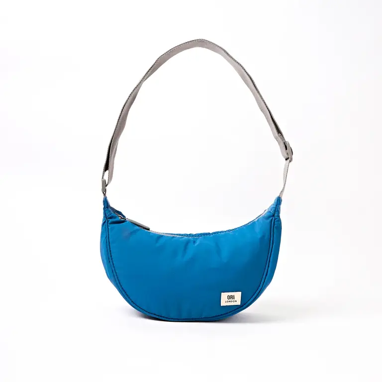 Ori London Ori London Farringdon Half Moon Bag Malibu Blue