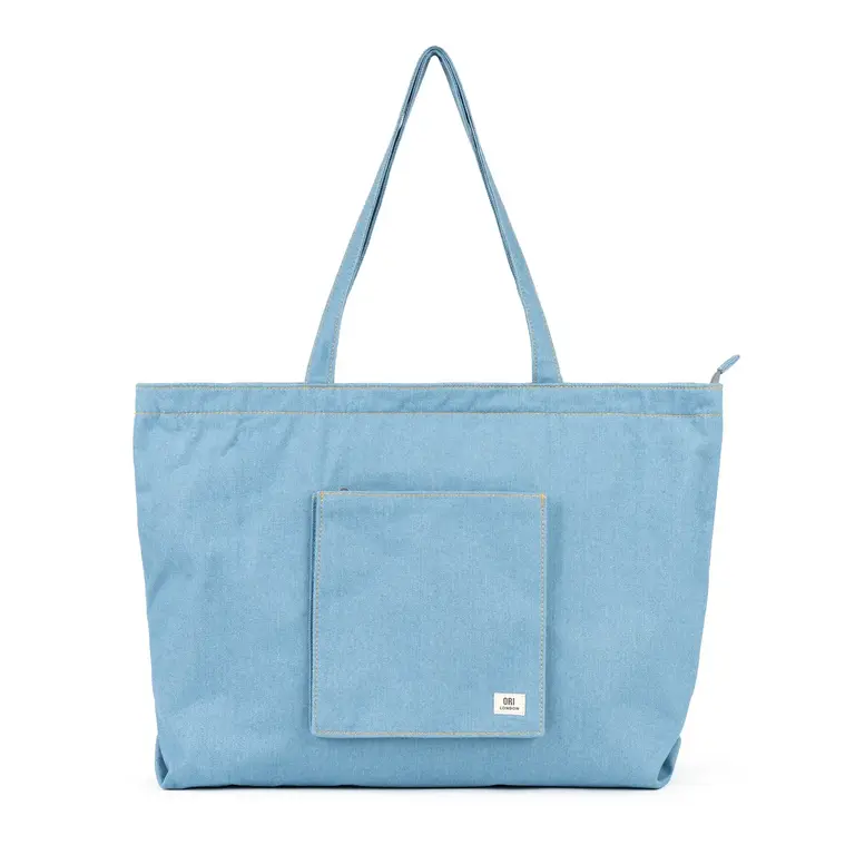 Ori London Ori London Portobello Light Wash Denim Tote