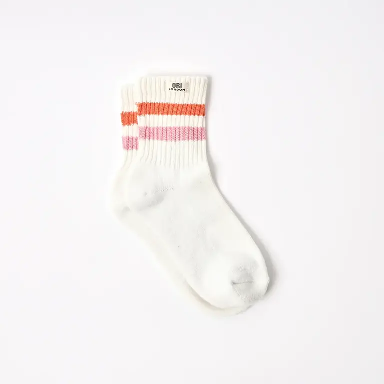 Ori London Ori London Windsor Striped Crew Socks