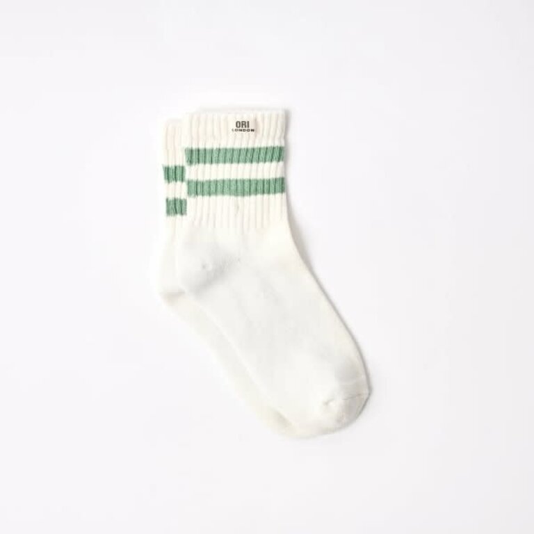 Ori London Ori London Windsor Striped Crew Socks