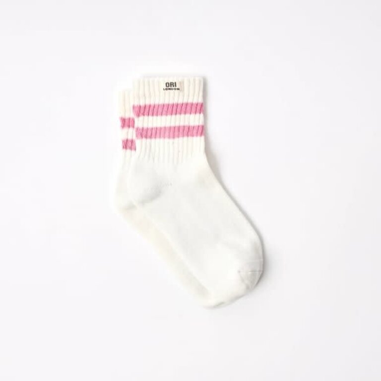 Ori London Ori London Windsor Striped Crew Socks