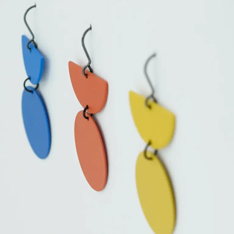 Copper Bee Copper Bee Bauhaus Shape Earrings