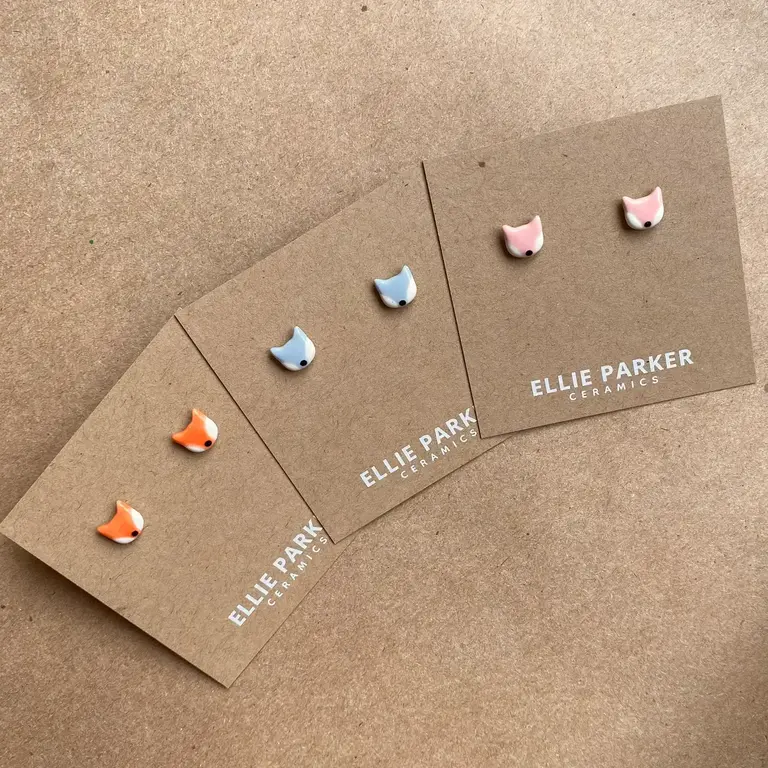 Ellie Parker Ellie Parker Ceramic Fox Studs